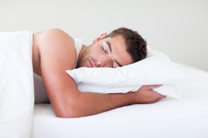 Man Sleeping on pillow
